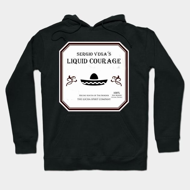 Sergio Vega's Liquid Courage Hoodie by SurgeTheNerd